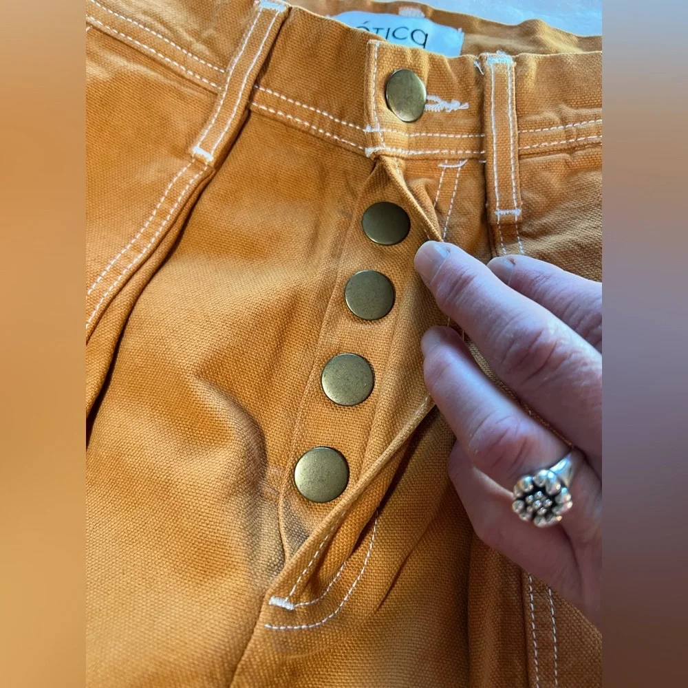 Erica workwear trousers Laura Turmeric orange pants size 27 - Picture 6 of 10